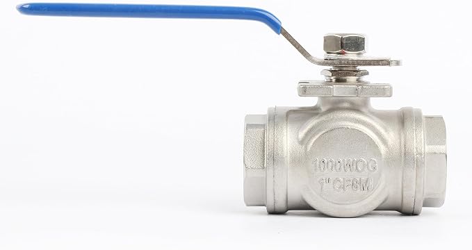 U.S. Solid 1" 3 Way Ball Valve - Image 4