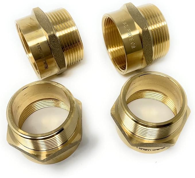 Cascada 1 1/2" G Thread Female to NPT Male Pipe Fittings | Lead-Free Brass Pipe - Image 5