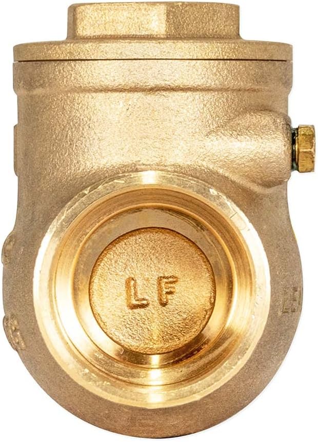 Eastman Brass Swing Check Valve, 1 Inch Copper Sweat, Brass Plumbing Fitting - Image 4
