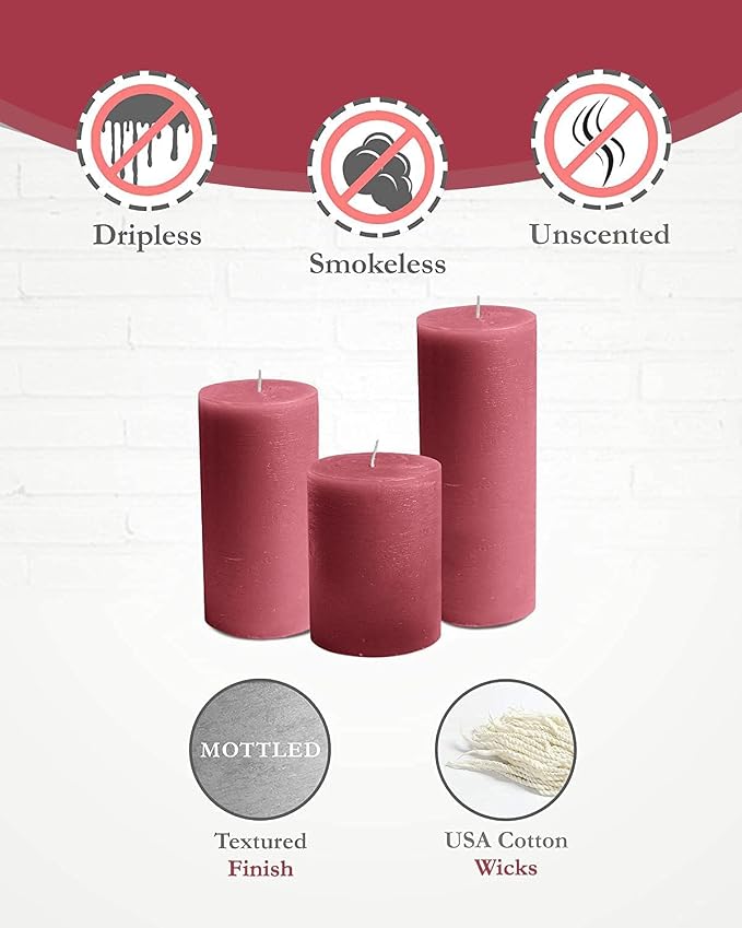 BASK Mottled Pillar Candles - Image 5