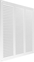 12 x 12 Inch White Galvanized Steel Return Air Register Vent Cover, AC Vent by ECOPROVENT