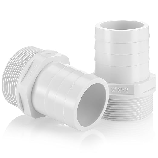 2 Pcs Pool PVC Tube Fitting Barbed Hose Fittings Adapter | Hose Fittings by Innconee
