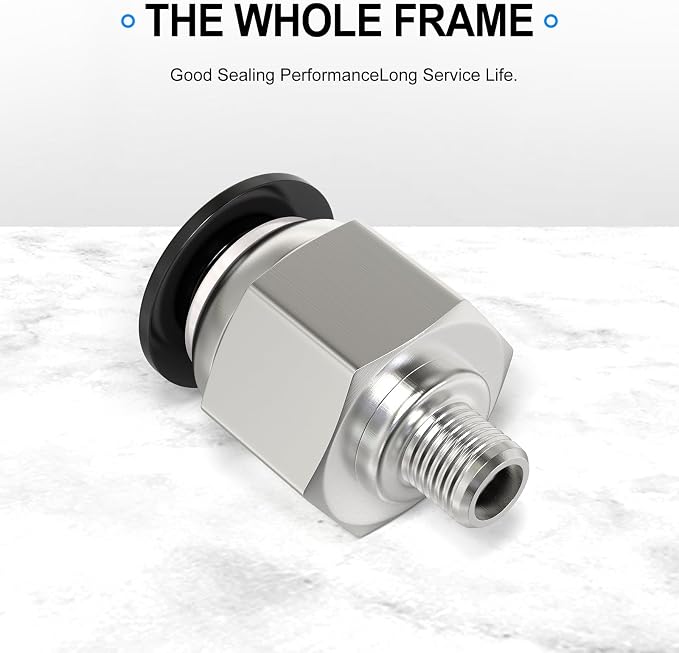 TAILONZ PNEUMATIC Male Straight 6mm Tube OD x M6 Thread Push to Connect - Image 7