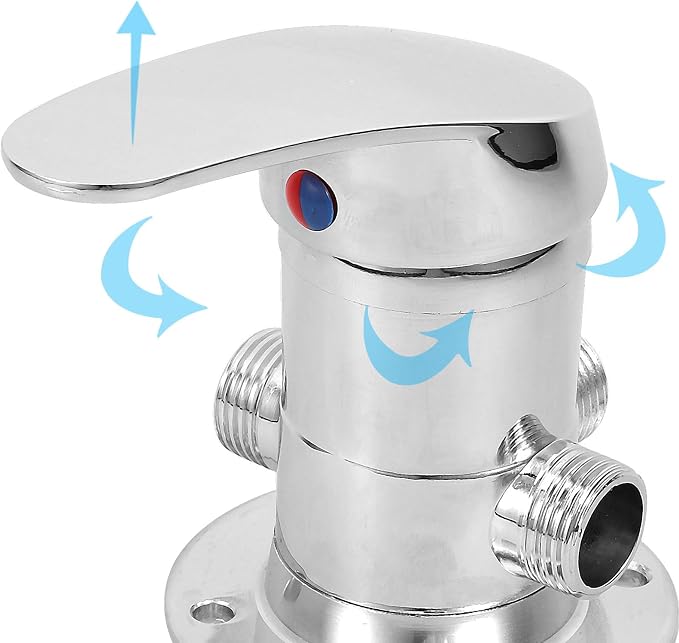Angoily Hot Cold Mixing Valve, Shower Valve Heater Shower Water Mixer Temp Trim - Image 8