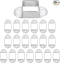 uxcell 20 Pack Square Post Flange Base, Fits 1.7x1.7 Square Tube Galvanized by uxcell