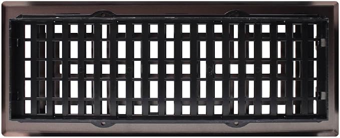 Decor Grates AJH412-RB Oriental Floor Register, 4x12 Inches, Rubbed Bronze - Image 7