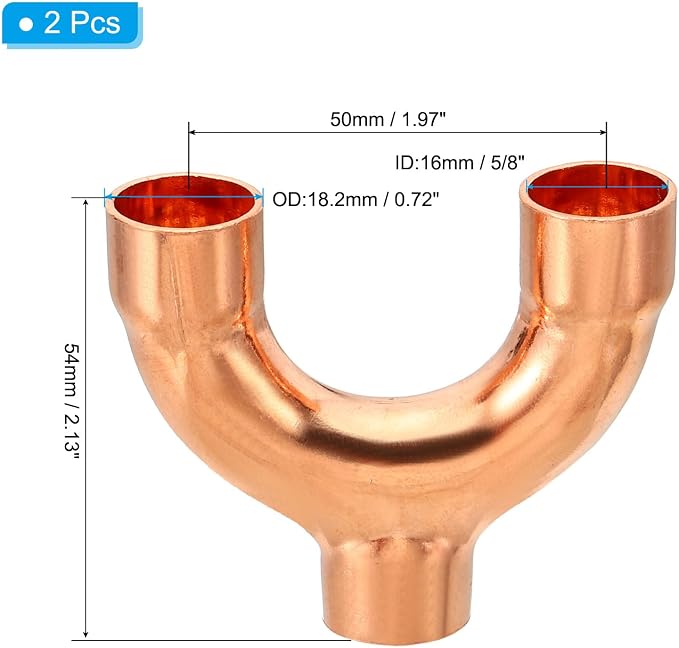 PATIKIL 5/8 Inch ID Copper Fitting - Image 2