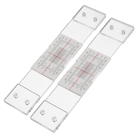 2pcs Portable Acrylic Crack Measuring Gauge by HEALEEP