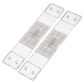 2pcs Portable Acrylic Crack Measuring Gauge by HEALEEP