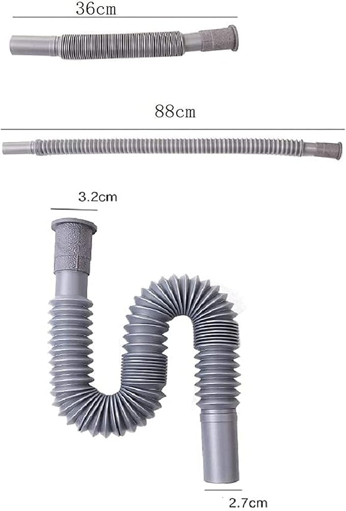 OLIREXD Universal Wash Basin Sink Drain Pipe, 1-1/4 Inch Install Diameter - Image 3