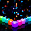 Homemory Multi Color Changing Tea Lights Battery Operated, 7-Color Changing LED by Homemory