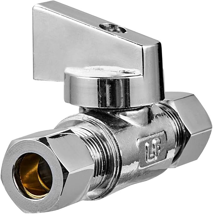 10 Pack Premium Brass 3/8" Compression x 3/8" Compression Angle Valve Quarter - Image 7