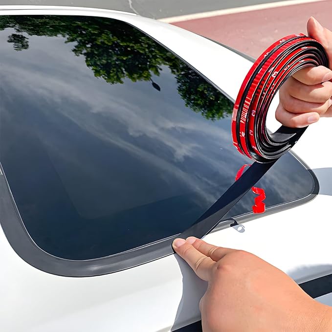 BESULEN 26 Ft Car Windshield Weather Stripping, 14mm+19mm As a Set | T Shape - Image 3
