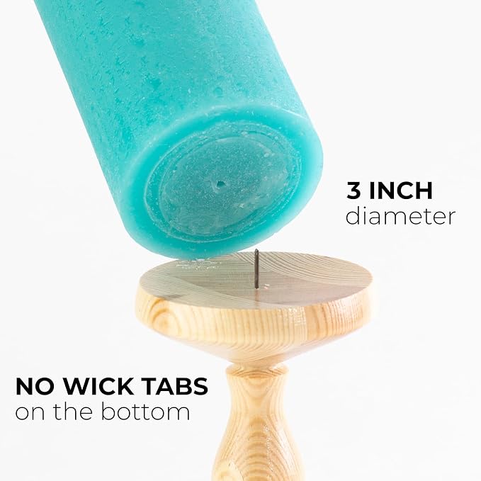 3x3 Pillar Candles Set of 3 - Image 2
