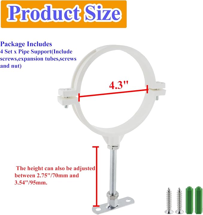 Wall Mount Pipe Support Suitable - Image 2
