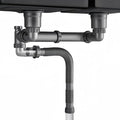 Flexible Double Kitchen Sink Drain Kit, 1-1/2 in Replacement P-Trap by COLDDD