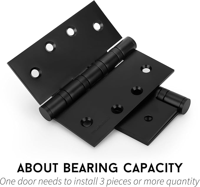 goldenwarm 3 Pack 4 x 4 Inch Ball Bearing Door Hinges Heavy Duty Stainless - Image 6