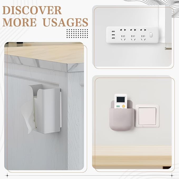 12 Pcs Power Strip Holder Self Adhesive Power Strip Wall Mounted Protector - Image 6