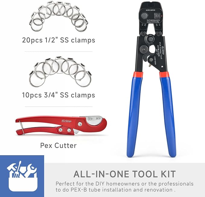 iCrimp PEX Crimping Tool Kit, Cinch & Removal Tool - Image 2