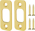 Round Corner Deadbolt Strike Plate, Stainless Steel – 2 Pack by siwil