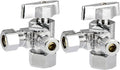 EZ-Fluid 5/8" Comp O.D X 3/8"Comp X 3/8"Comp Dual Outlets Heavy Duty Chrome by EZ-FLUIDPlumbingProducts