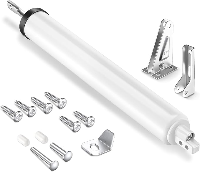 White Storm Door Closer, Pneumatic Screen Door Closer by SARDVISA