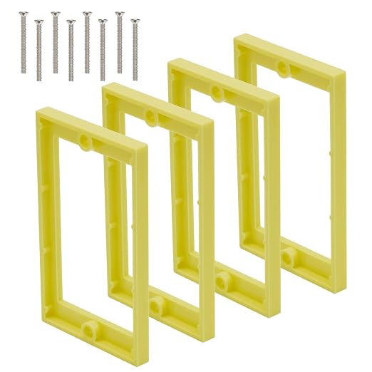 Single Gang Receptacle Outlet Box Extenders 1/4" by XGGYA