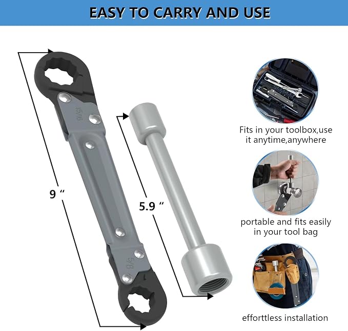 Holdly Angle Stop Wrench, Plumbing Tool - Image 5