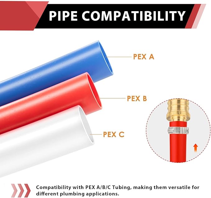 20-Pack EFIELD Pex 3/4" x 3/4" Female NPT Thread Adapter | PEX Barb Crimp Brass - Image 4