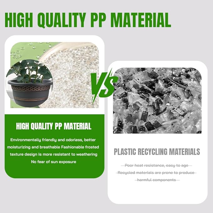 12 Inch Plaid Plant Pots 4 Pack - Image 3