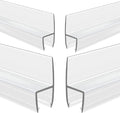 4-Pack Frameless Shower Door Side Seal Strip Shower Door Bottom Seal Shower by GEZMR