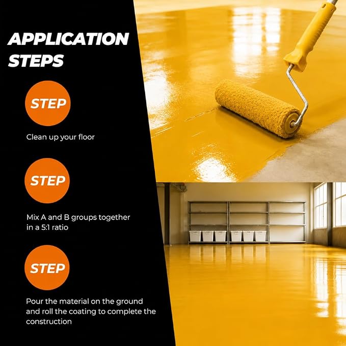 Floor paint, Epoxy Resin Floor Coating Kit - Image 2