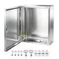 Electrical Enclosure 20x16x8, 304 Stainless Steel Enclosure IP66 Waterproof and by YcXingnon