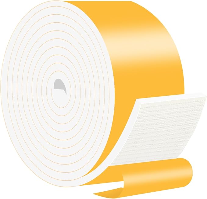 Weather Stripping, High Density CR, 4 in x 1/4 in x 10Ft | Weather Stripping by MIKONIYA