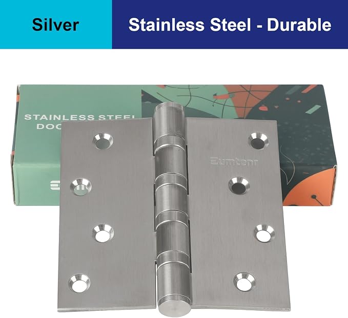 304 Stainless Steel 4" Door Hinges, Heavy Duty Ball Bearing Door Hinges - Image 5