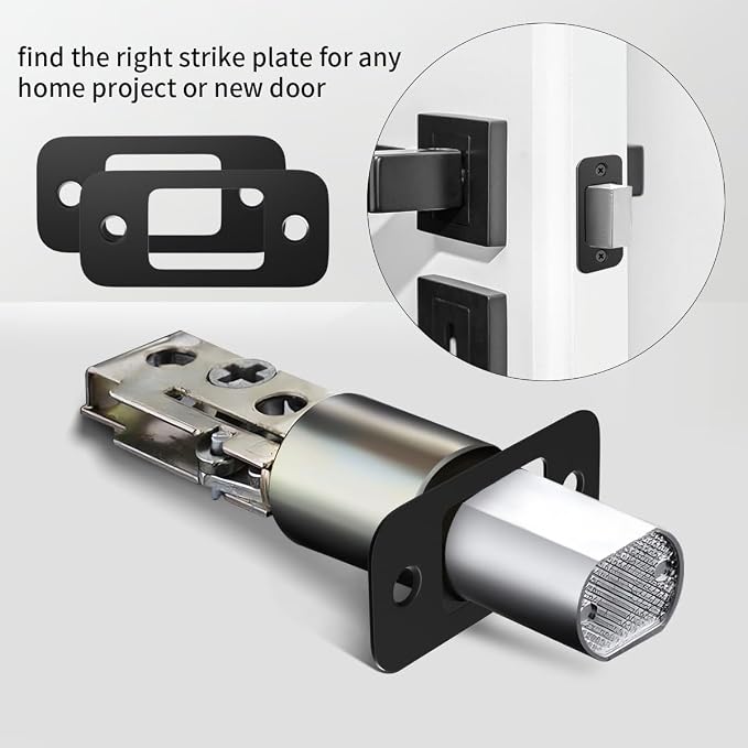 2Pack Deadbolt Strike Plate Door Backplate, Door Strike Plate - Image 7