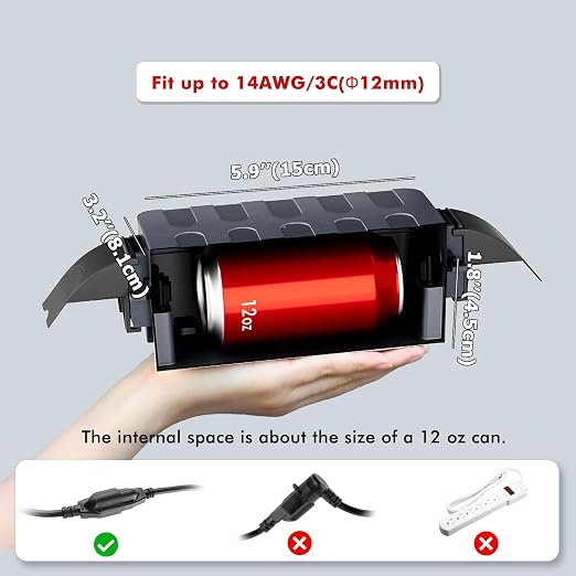 2 Pack IP55 Small Outdoor Electrical Box Waterproof - Image 2