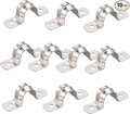 AKIHISA Pipe Clamps, 304 Stainless Steel 2 Hole Pipe Bracket, ID 7/9Inch by AKIHISA