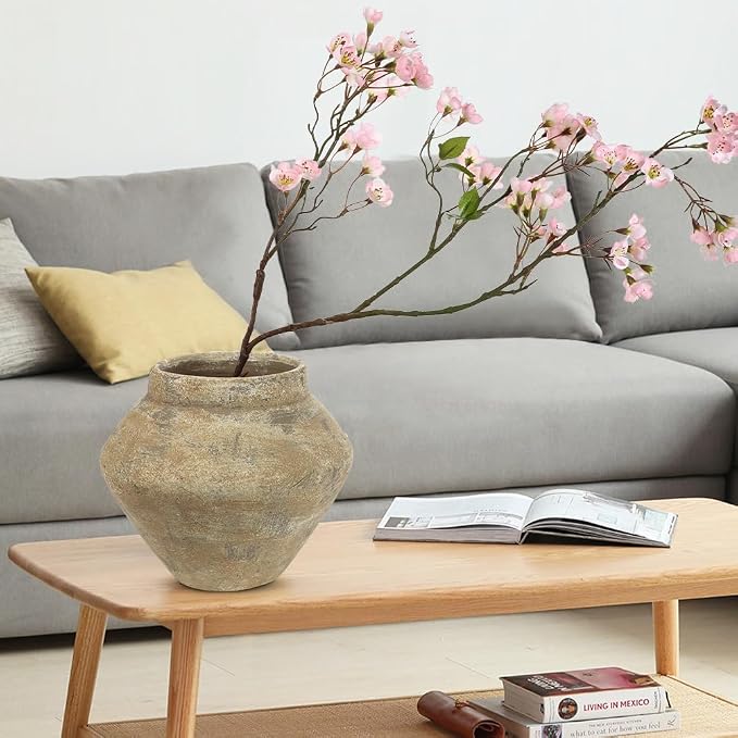 Briful Large Rustic Ceramic Vase - Image 5