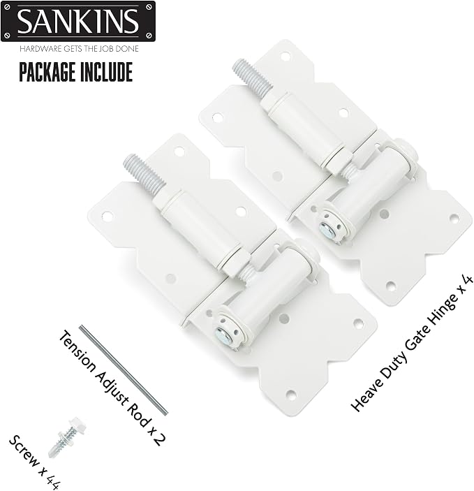 Self Closing Gate Hinges Heavy Duty, 90 Degree Adjustable, - Image 4