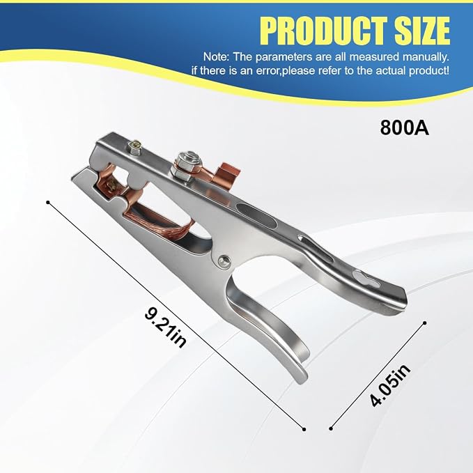 2PCS 800A Welding Ground Clamp, Manual Welder Electrode Clamp Tool - Image 2