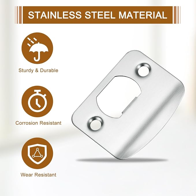 uxcell D-Type Door Strike Plate - Image 4