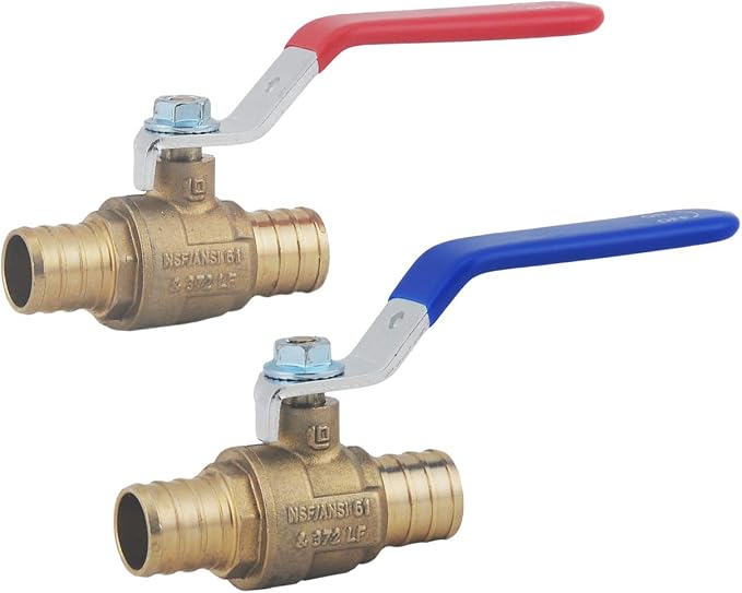 LD- 3/4" PEX Brass Ball Valve, LF Brass 3/4-in X 3/4-in PEX Shut off Ball Valve by LDQualitymanufacturerforBrassValvesBrassfittings