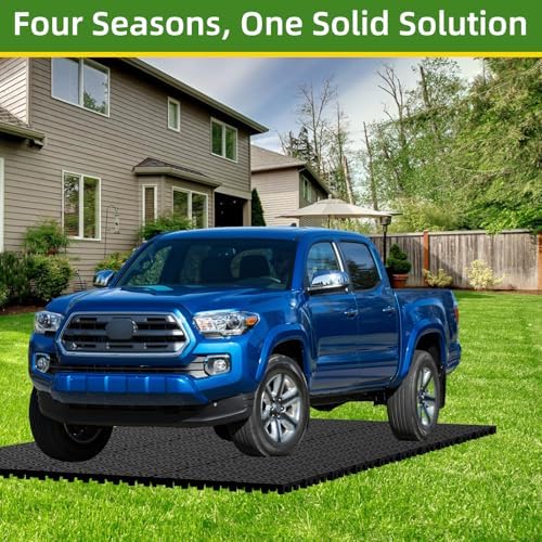 20 Pcs 15.7" x 15.7" Heavy Duty Ground Protection Mats, Interlocking Non-Slip - Image 7