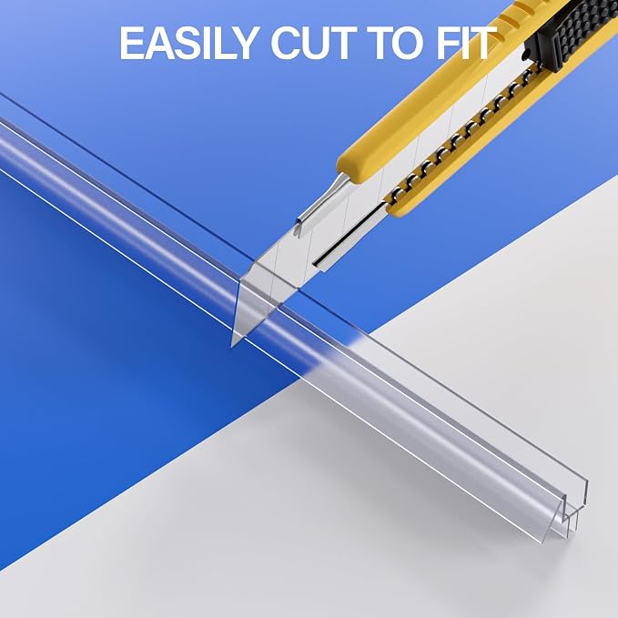 Yecaye 3 Pack 3/8" x 39" Shower Door Bottom Seal Strip, Shower Door Sweep | - Image 5