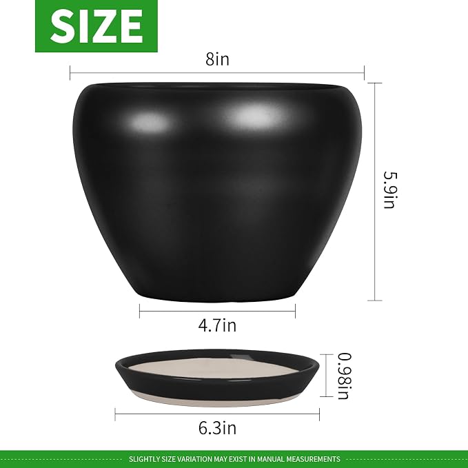 Deep Dream 8 Inch Plant Pot - Image 3