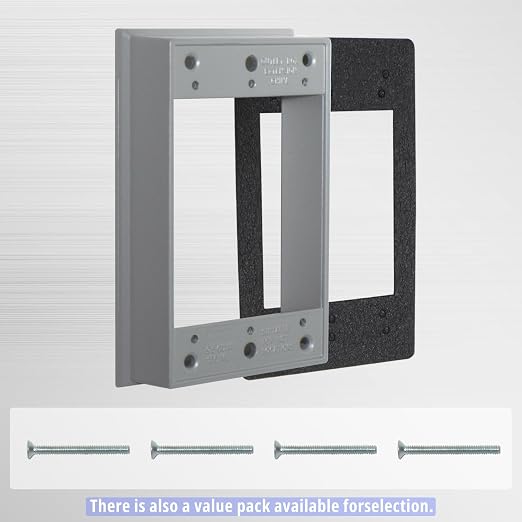 1 Gang Weatherproof Electrical Outlet Box Extension 3 Pack | Features 4.71 in L - Image 3