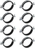HARFINGTON 8 Pcs Split Ring Pipe Hanger 2-15/16" Galvanized Steel Sheet Wall by HARFINGTON