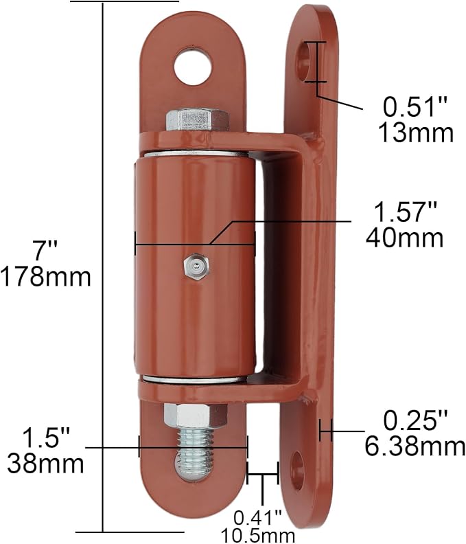 7" 2150P Heavy Duty Gate Hinges 1100lb Capacity - Image 2