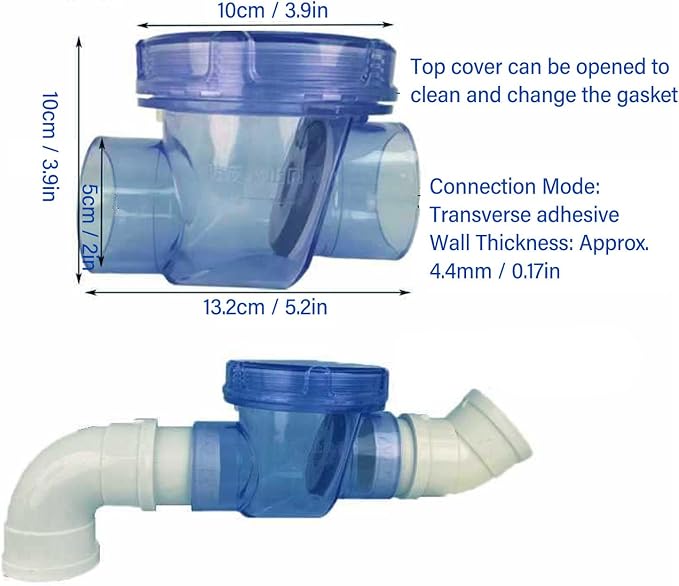 Inline One Way Non Return Valve, 5cm / 2 PVC Inline Check Valve Backwater Non - Image 6